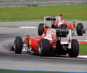 yapboz Fernando Alonso - Ferrari - Sepang 2010